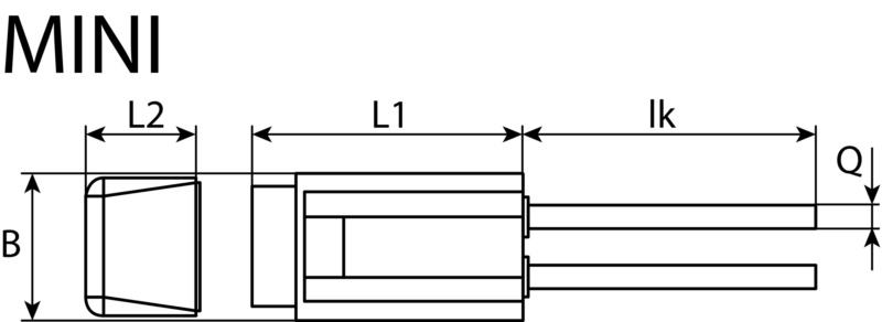 Fusible standard a broches - 5A (par 50) - Fusibles et porte-fusibles