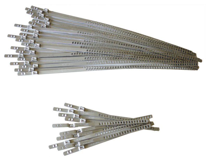 TECPO Achsmanschetten Schellen 60-124 mm, 9 mm Breit (lang), 24 Teilig
