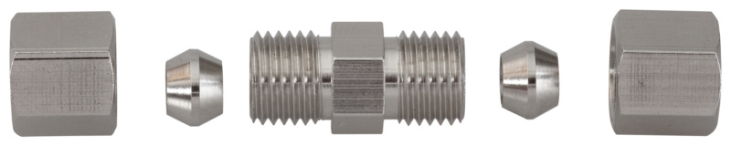 10x Verbinder für 6 mm Bremsleitung ohne Bördeln + Rohrschneider