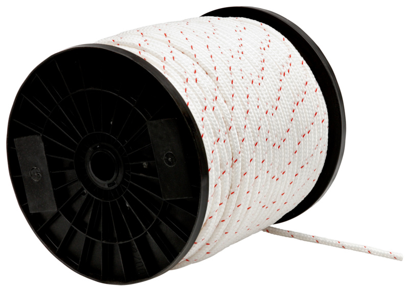 Bulkhead cord 12 mm, polyester, white/red SWG Schraubenwerk Gaisbach GmbH